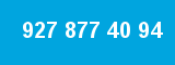 927 877 40 94 927 877 40 94